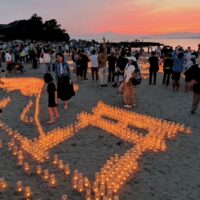 逗子葉山JCが5000個のキャンドルで地域盛り上げ～5月24日・森戸海岸で～