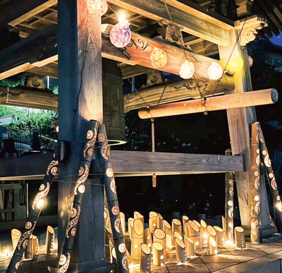 横須賀・三浦の6寺院「夏夜に浮かぶ幽玄な灯」盆竹灯篭まつり＜2025年7月4日からリレー開催＞