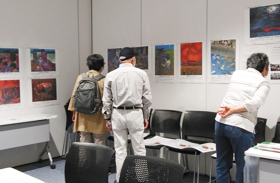 「原爆の絵」展示　広島の高校生が制作「平和や核兵器の脅威を考えるきっかけに」＠横浜市瀬谷区