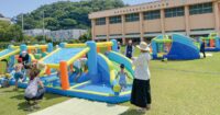 〈7/27〉逗子・聖和学院幼稚園で夕涼みと水遊び～地域の子ども（未就学児）に園開放～