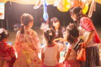 7月25日　海老名市国分寺台で縁日