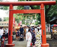 相模原市中央区「矢部ふれあい盆おどり」が村富神社で開催