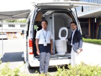 開成町が県内で初めて多目的トイレカー「MARU MOBI（マルモビ）」を導入