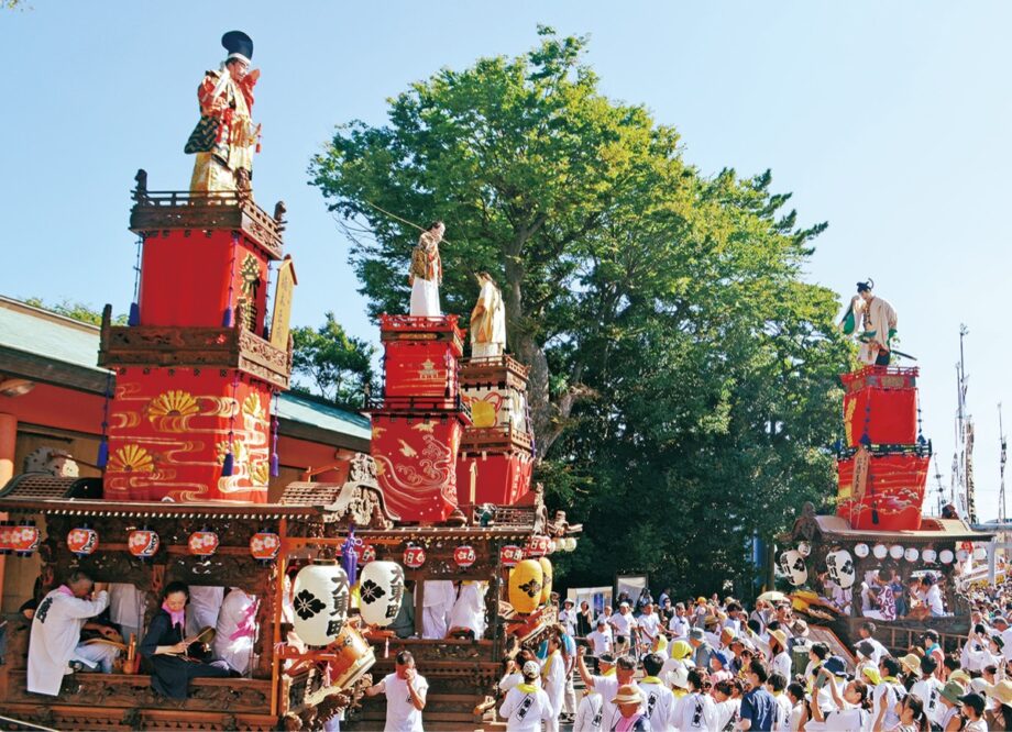 2025年8月17日＜皇大神宮例大祭＞高さ８ｍの山車９基が登場（藤沢市鵠沼神明）