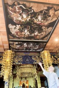 川崎市高津区・龍台寺の本堂天井「六天女来迎図」が補修へ【2026年３月まで】修復後にお披露目も