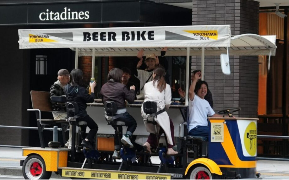 【横浜市中区】「ビアバイク」でローカルフードとのペアリングと夜景楽しむ 11月19日、12月17日