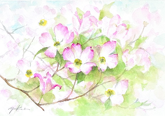 4月更新【タウンニュース連載『花色のパレット』描き方も公開！】水彩画講師・岡田ゆきおさんが紡ぐアートの世界