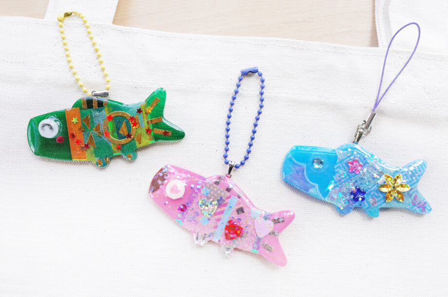 こどもの日特別メニュー　UVレジン｢こいのぼりアクセサリー｣