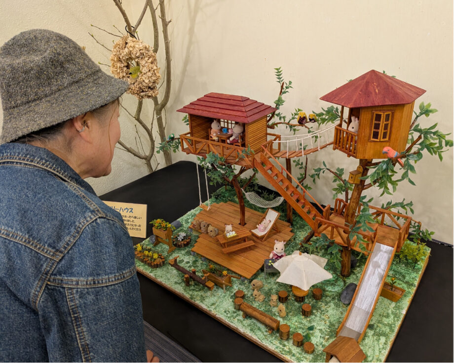 厚木市鳶尾の「もりや亭」でミニチュア模型が展示中　小さな夢の世界広がる 　