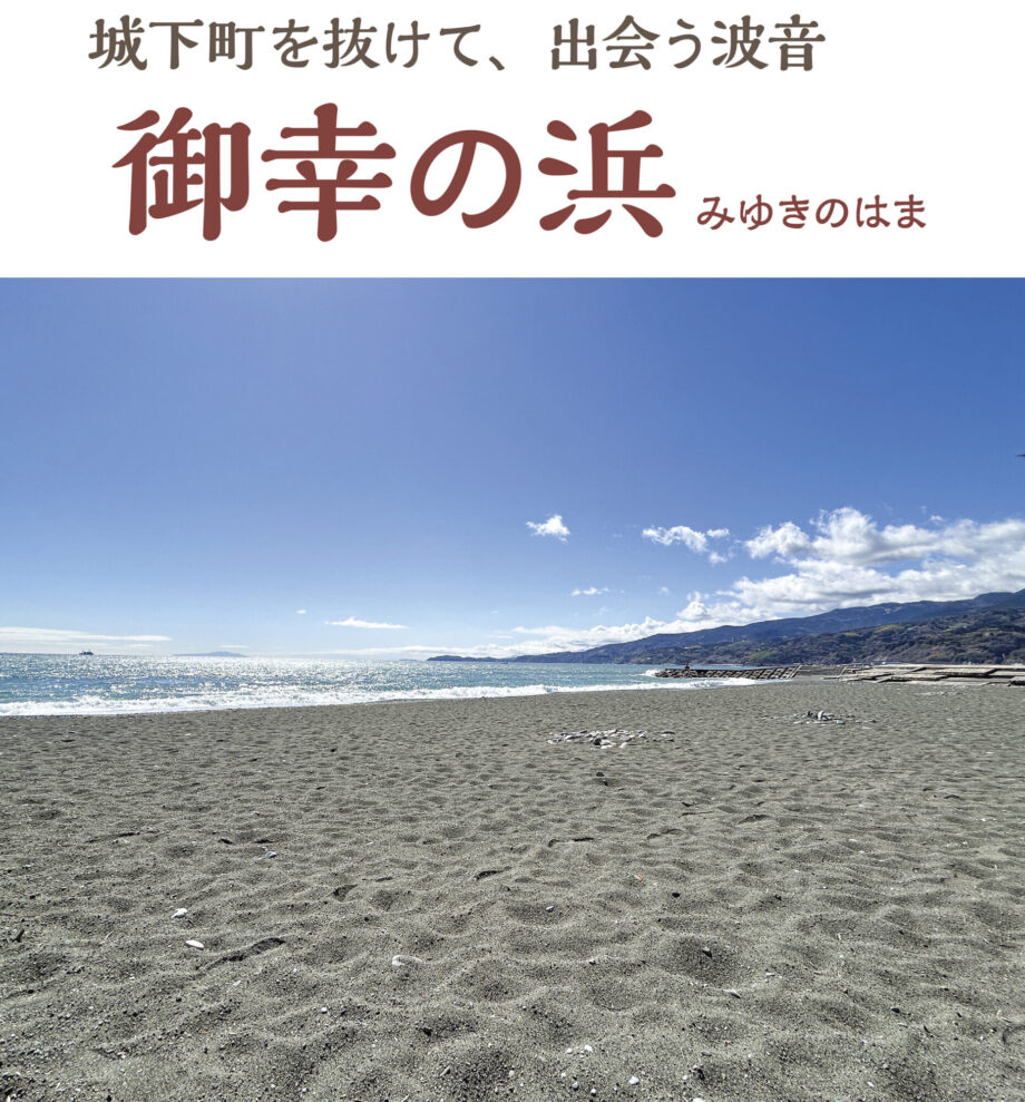 （4）御幸の浜（海岸・海水浴場）：城下町を抜けて、出会う波音／小田原駅から徒歩約20分
