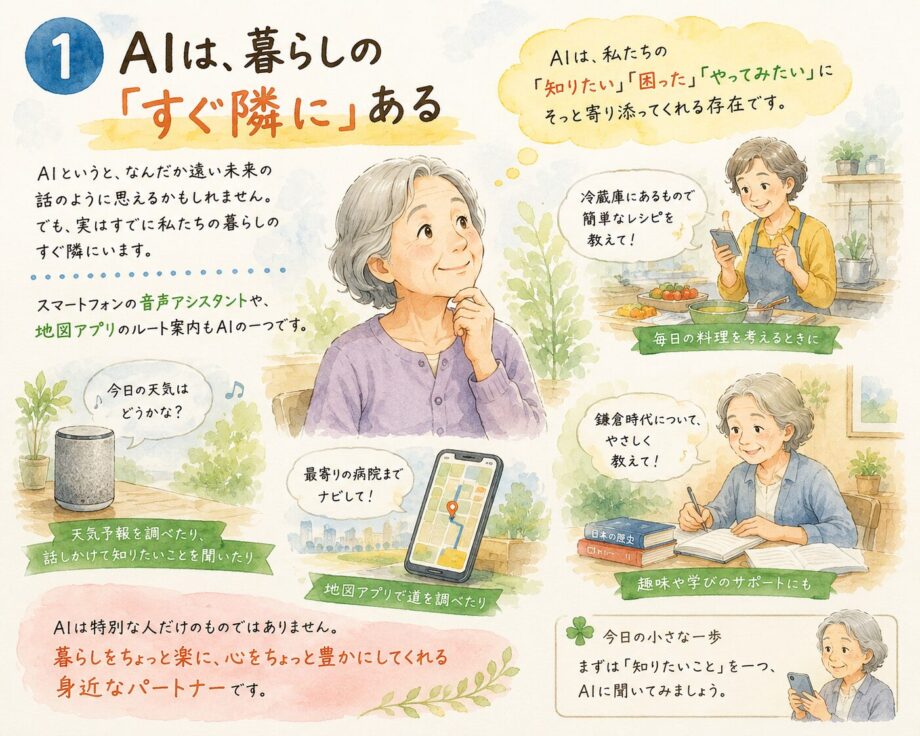 「AIって結局なに? 地域の暮らしで使えるやさしい入門」AIアカデミー・第1回
