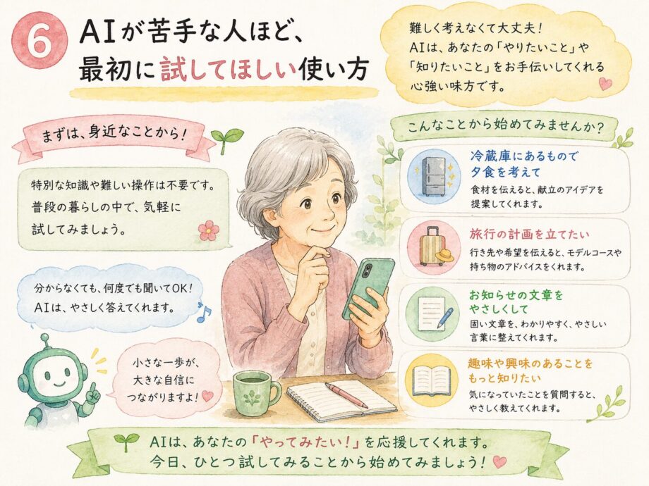「AIが苦手な人ほど、最初に試してほしい使い方」AIアカデミー・第6回　