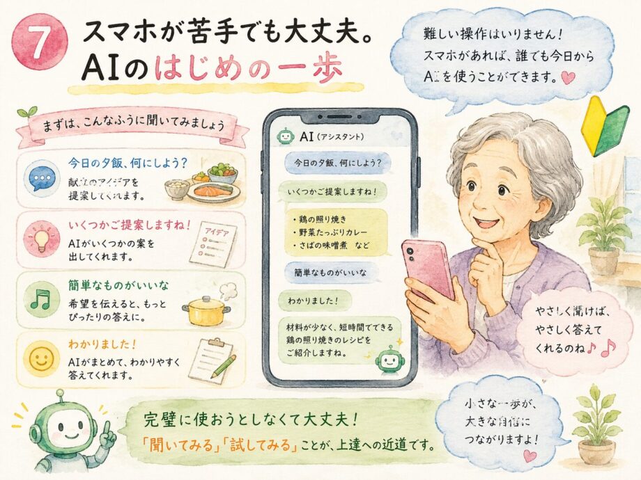 「スマホが苦手でも大丈夫。AIのはじめの一歩」AIアカデミー・第7回　
